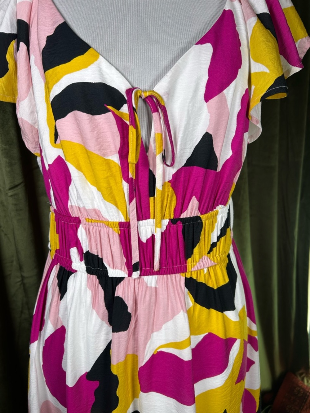 Nine West Multicolor Graphic Art Maxi Dress - Picture 3 of 6